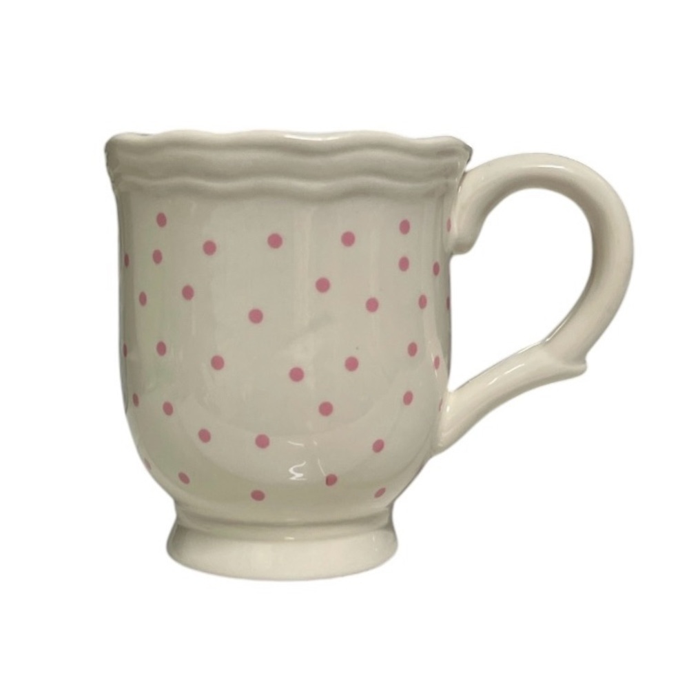 MOTHER’S DAY -HOME IS WHERE YOUR MOM IS ❤️Cream and Pink Polka Dot Mug - Picture 6 of 7